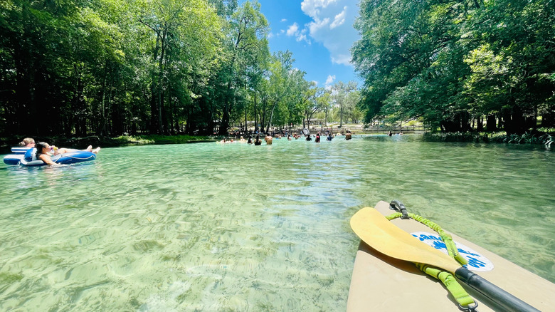 Kayaking in Gilchrist Blue Springs State Park