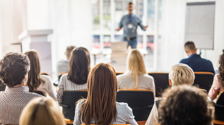 Audience at presentation