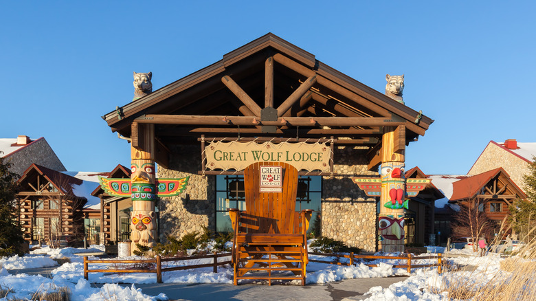 Great Wolf Lodge under blue sky