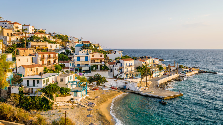 Quaint houses along the coast