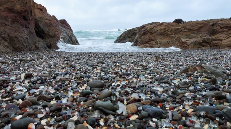 Glass beach in southern MacKerricher State Park