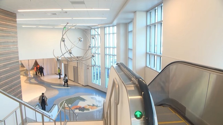 The new foyer at the expanded Fresno Yosemite International Airport.