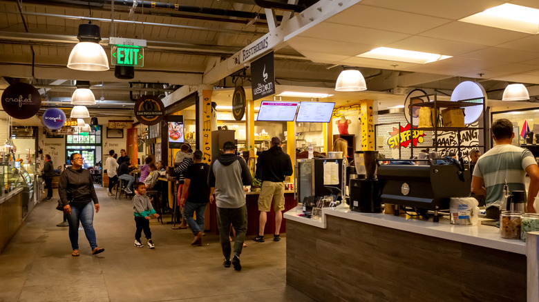 Vendors inside Liberty Public Market at Liberty Station San Diego
