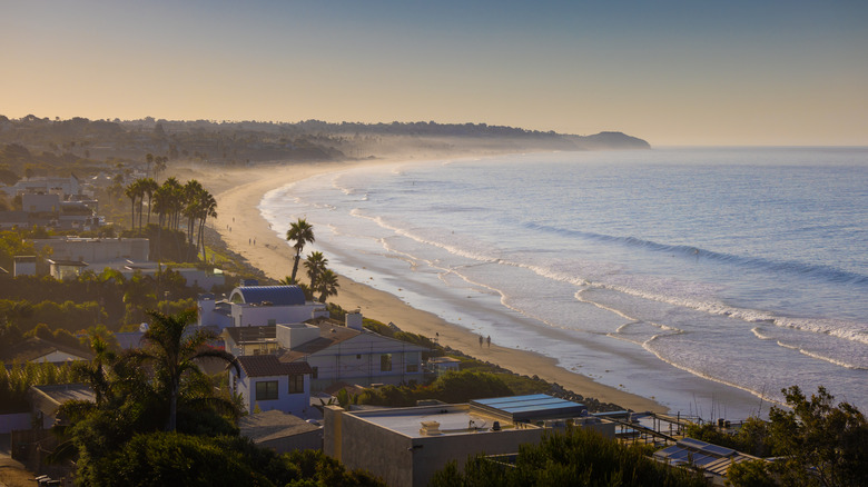 a view over the Malibu coastline in California
