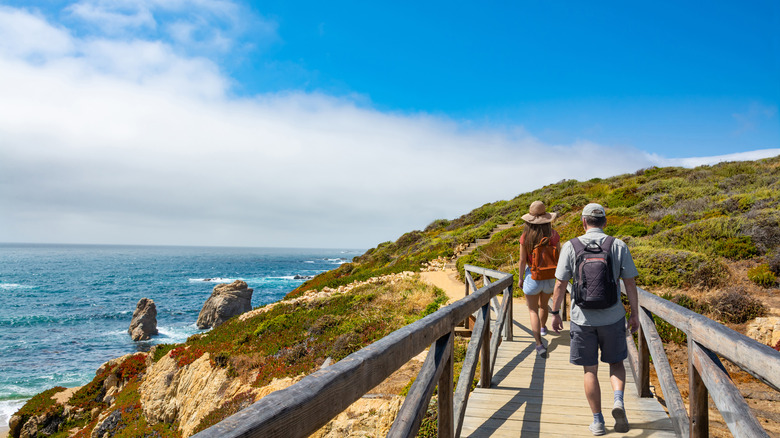 hikers in California state park