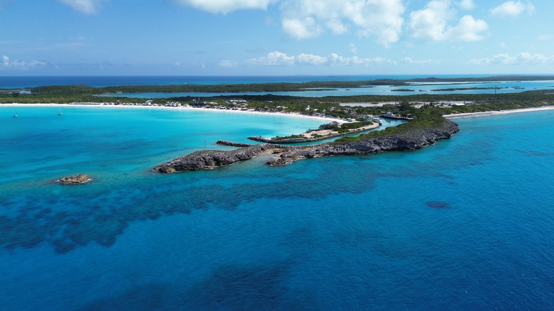 Aerial view of Paradise Island Bahamas