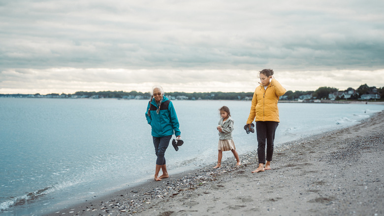 Sun rising over the horizon on Edisto beach