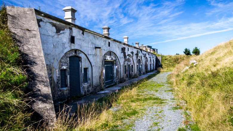 Old defense fortifications on McNabs Island in Halifax Harbour, Nova Scotia, Canada.
