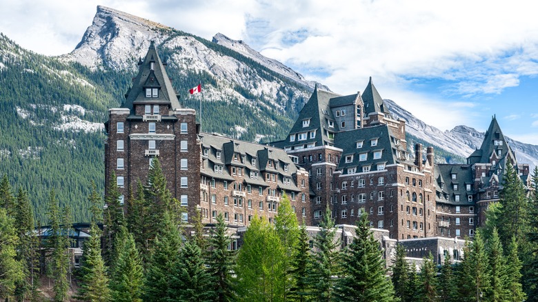 The Fairmont Banff Springs, a castle-like hotel in Canada