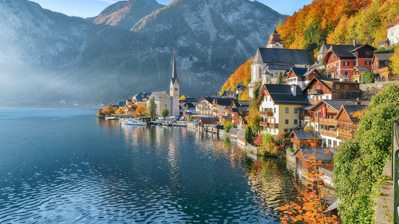 Stunning view of a mountain village