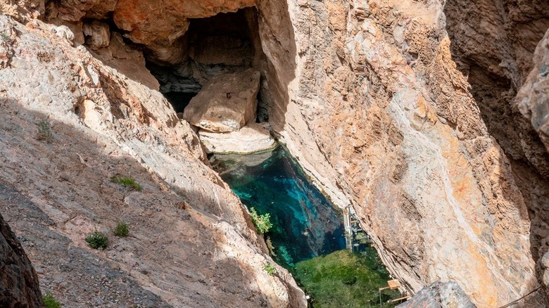 A picture of Devil's Hole from above