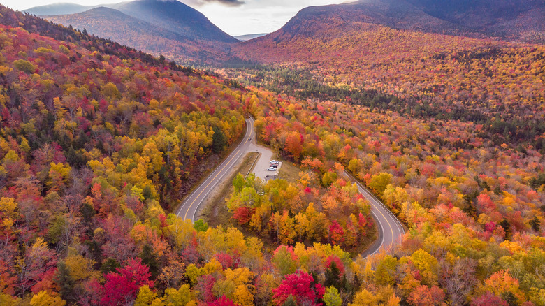 Kancamagus Highway from the air