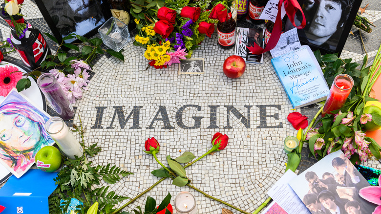 Imagine mosaic at Central Park