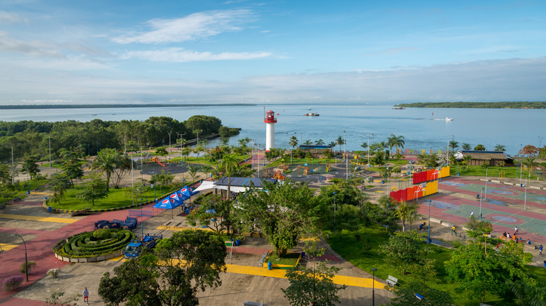 Aerial view of the Buenaventura boardwalk