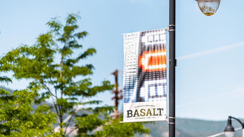 Signage for Basalt's downtown