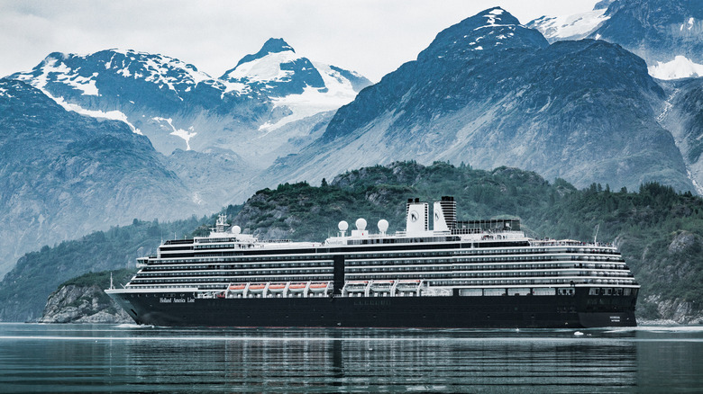 Holland American cruise ship in Alaska