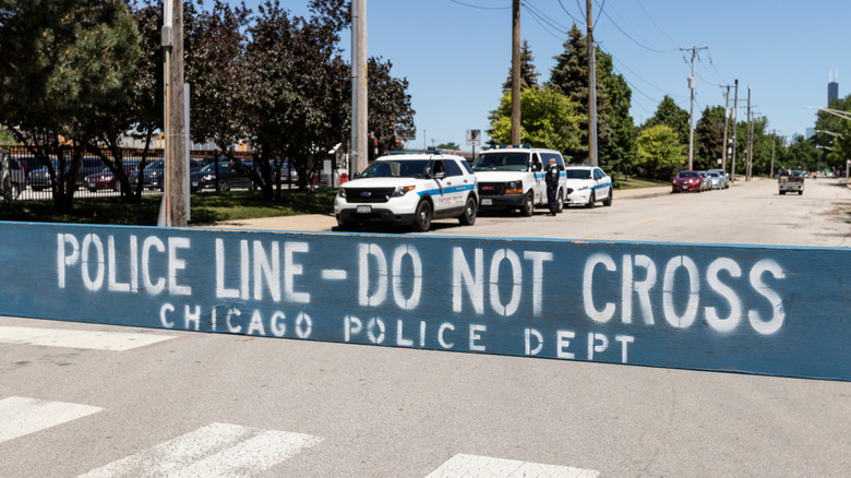Chicago police department barrier