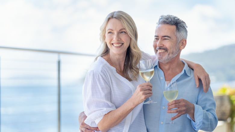 Couple on a cruise