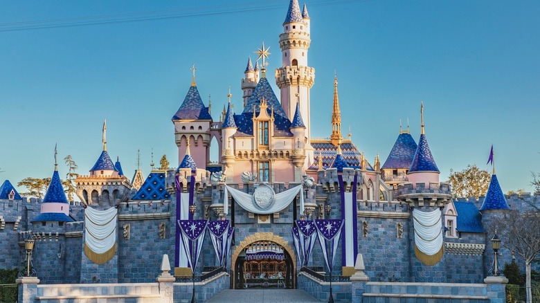 Disneyland Castle 100th Anniversary Decorations