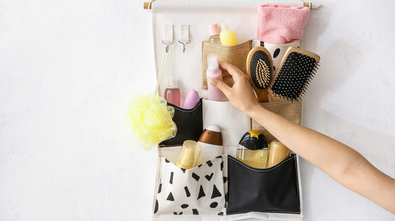 Hanging travel organizer