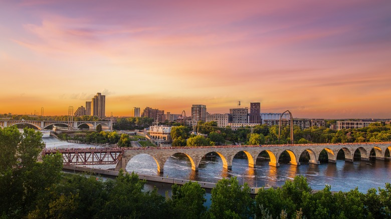 Bridge over the Mississippi River in Minneapolis, Minnesota