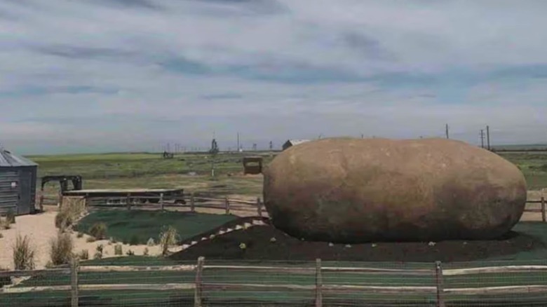 A giant potato-shaped Airbnb in the Idaho farmland