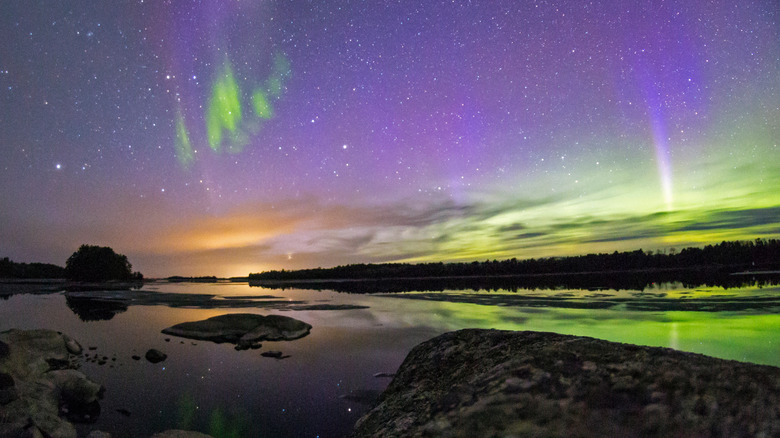 The Northern Lights of Voyageurs National Park.