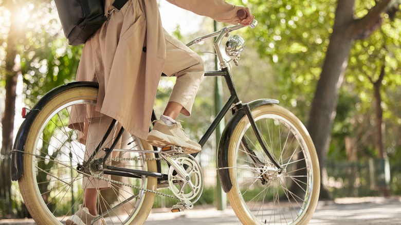 Person on a bicycle