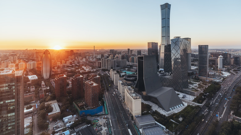 Beijing downtown business district