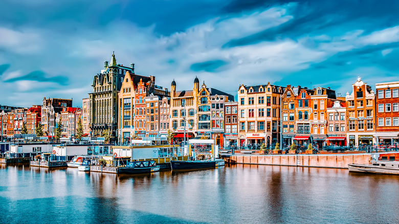 waterfront in Amsterdam