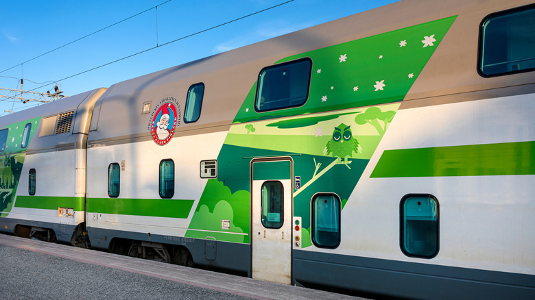 The outside of the Santa Claus Express