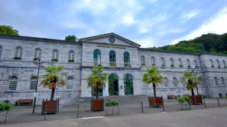 Exterior of Les Grand Thermes in Bagnères-de-Bigorre, France