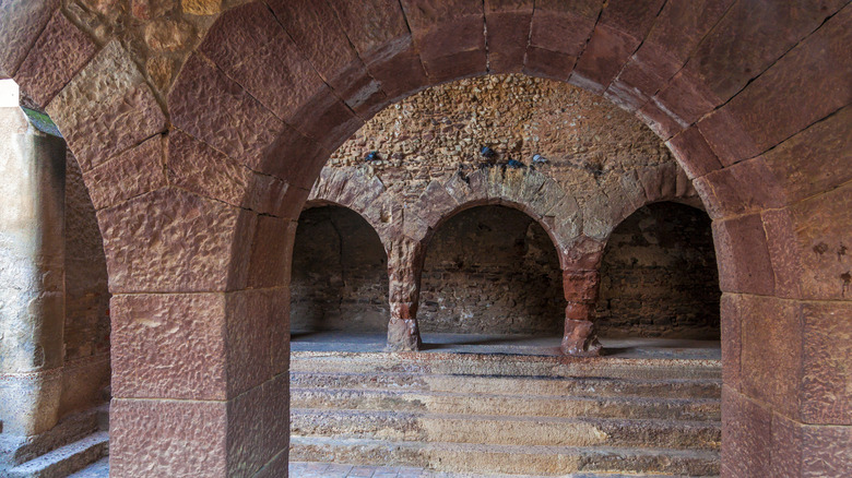 Columns of Roman baths of Caldes de Montbui