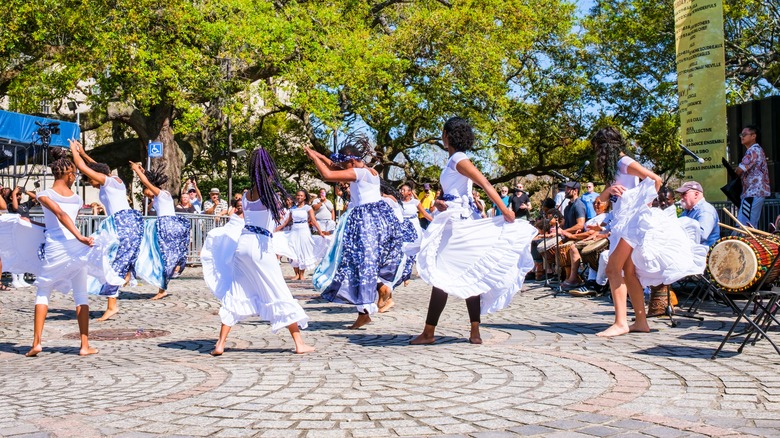 Dancers in Congo Square Park