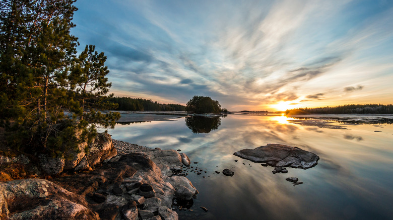 Sunset at Voyageurs National Park