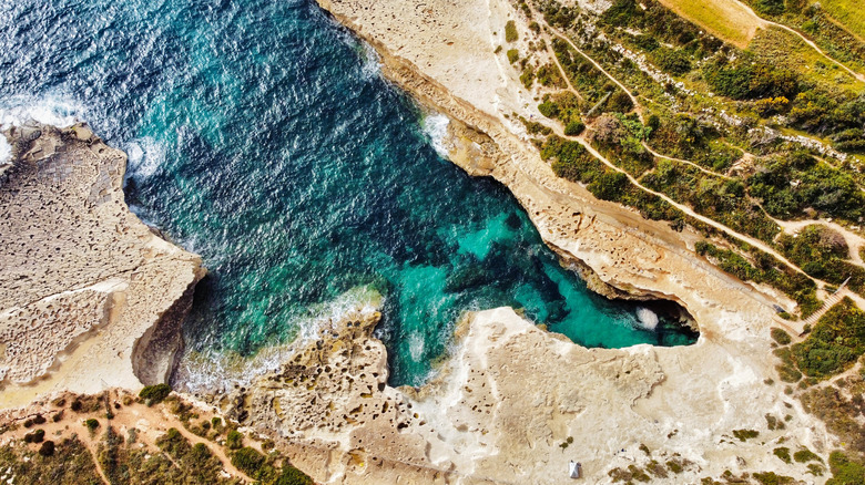 Aerial, St Peter's Pool, Malta