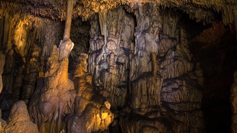 Strange rock formations in Gap Cave