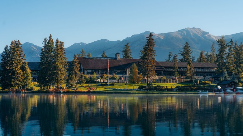 View of Fairmont Jasper Park Lodge