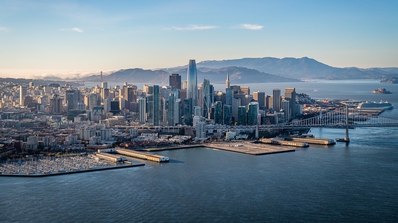 San Francisco aerial shot daytime
