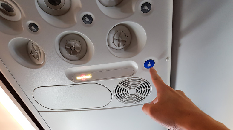 flight attendant call button