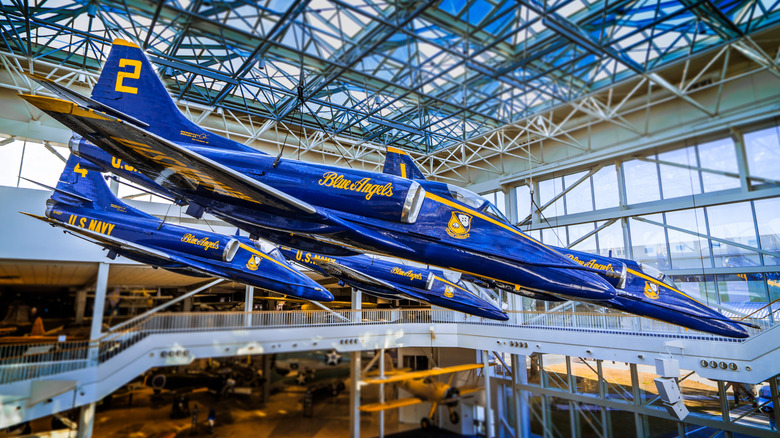 Blue Angel atrium National Naval Aviation Museum