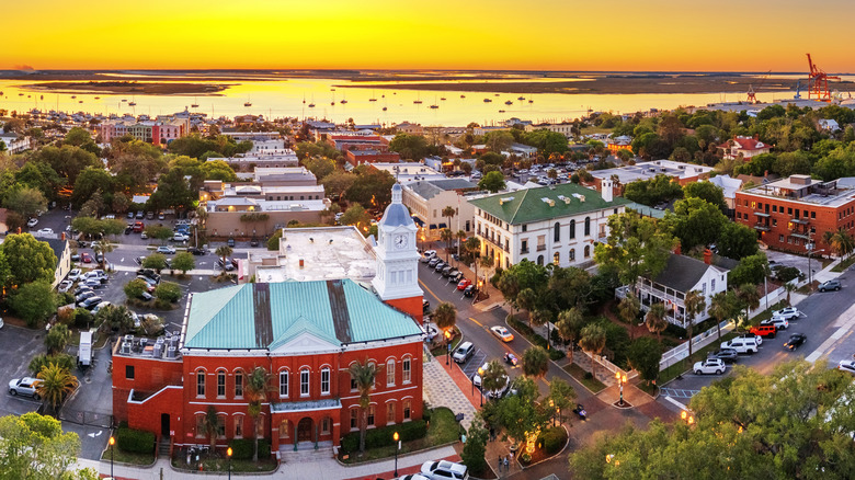 Fernandina Beach at sunset