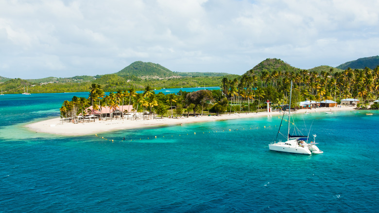 The Martinique coastline