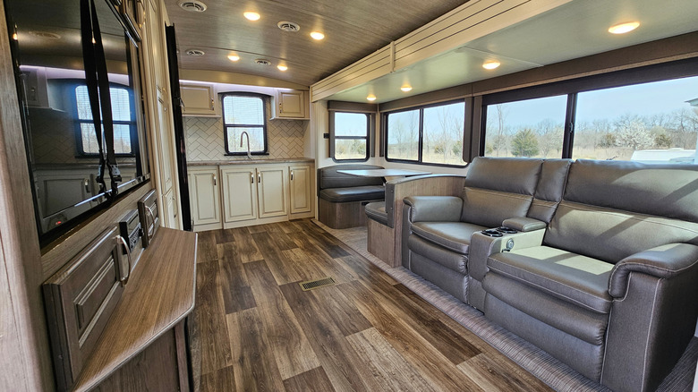 the inside of an RV