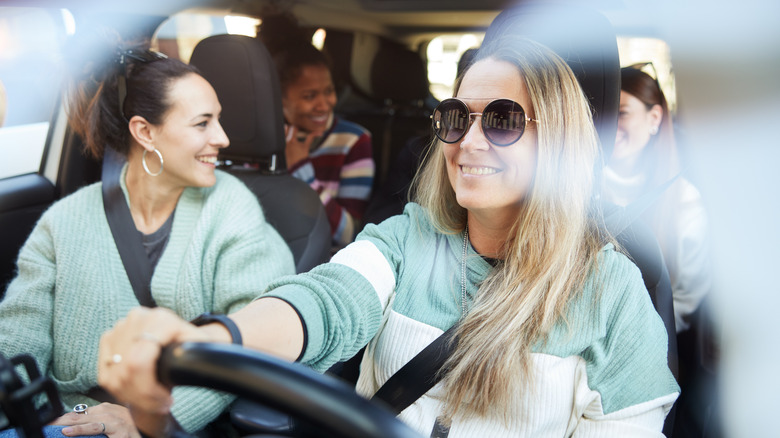 friends taking a road trip