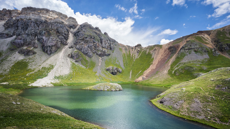 Striking lake in San Juan National Forest
