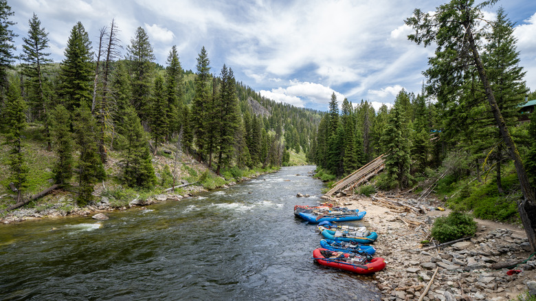 Waiting to raft in Idaho