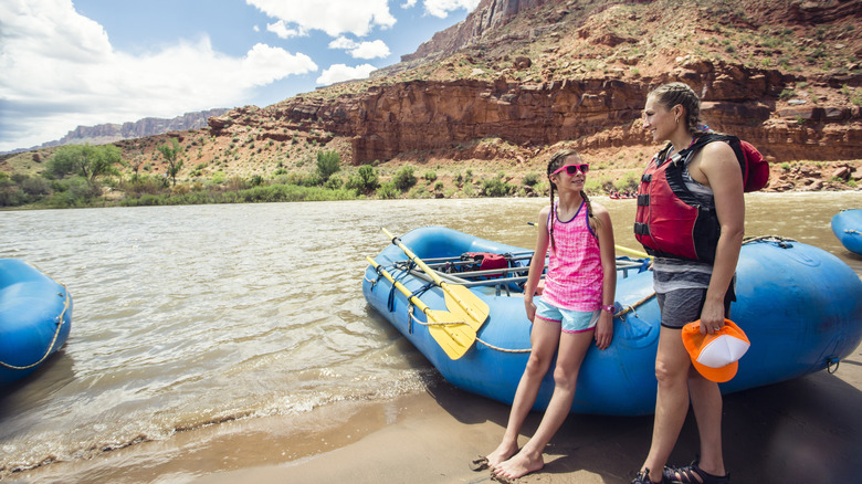Going rafting in Utah