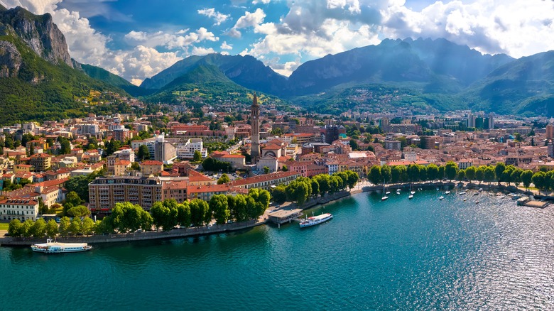 aerial view of Lecco