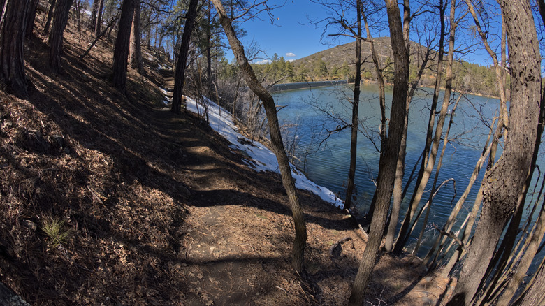 the loop trail on the south shore of Goldwater Lake outside of Prescott, Arizona